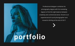 Digital portfolio - Html Code Example by Nicepage