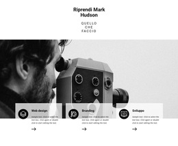 Riprendi Fotografo Di Viaggio - Modello Di Pagina Di Destinazione