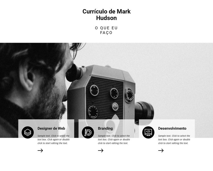 Currículo de fotógrafo de viagens Modelo