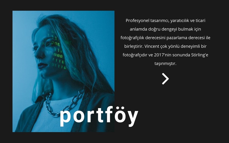 Dijital portföy CSS Şablonu