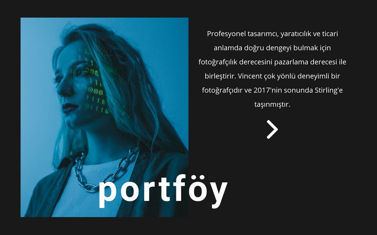 Dijital portföy WordPress Teması