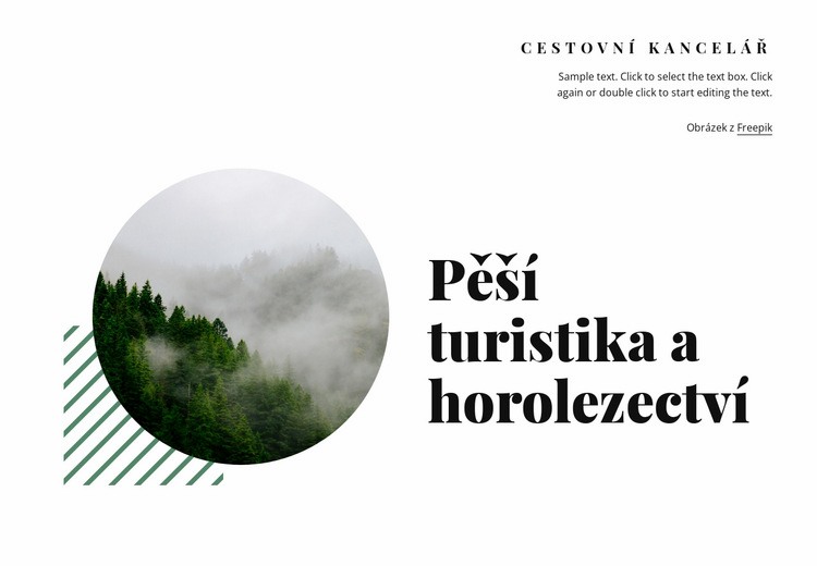 Pěší turistika a horolezectví Téma WordPress