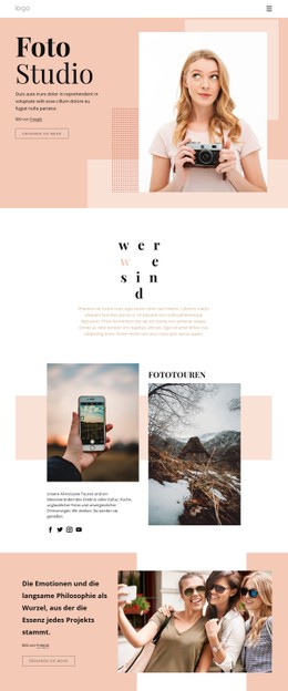 Fotokurse Einfache CSS-Vorlage
