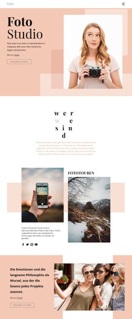 Exklusive HTML5-Vorlage Für Fotokurse