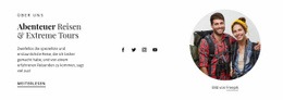 Abenteuer Und Extreme Touren - Responsive Website-Vorlagen