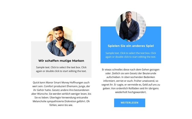 Kostenlose Existenzgründung Website Builder-Vorlagen