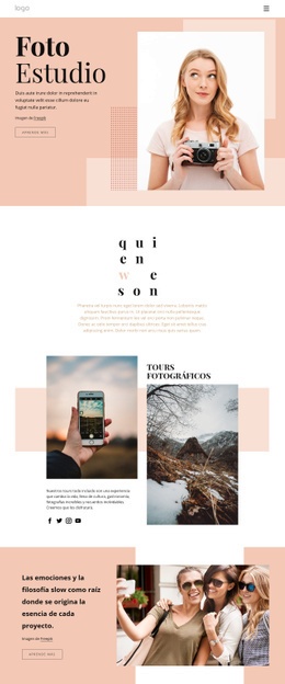 Cursos De Fotografía - Página De Destino De Arrastrar Y Soltar