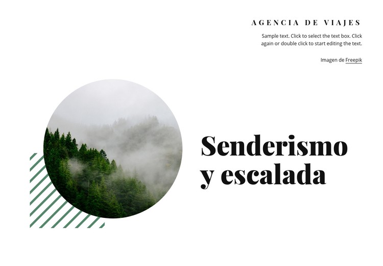 Senderismo y escalada Plantilla CSS