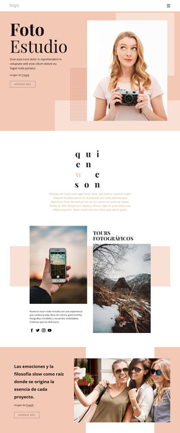 Cursos De Fotografía - Descarga De Plantilla De Sitio Web
