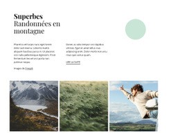 Superbes Randonnées En Montagne - HTML Builder