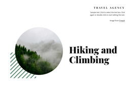 Bootstrap HTML For Hiking And Climbing