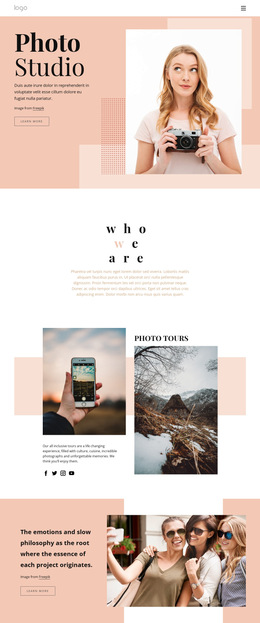 Exclusive HTML5 Template For Photography Courses