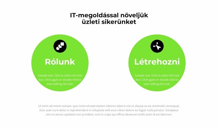 Hozzon létre termékeket Weboldal sablon