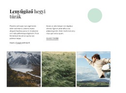 Lenyűgöző Hegyi Túrák - Egyedi Webhelytervezés