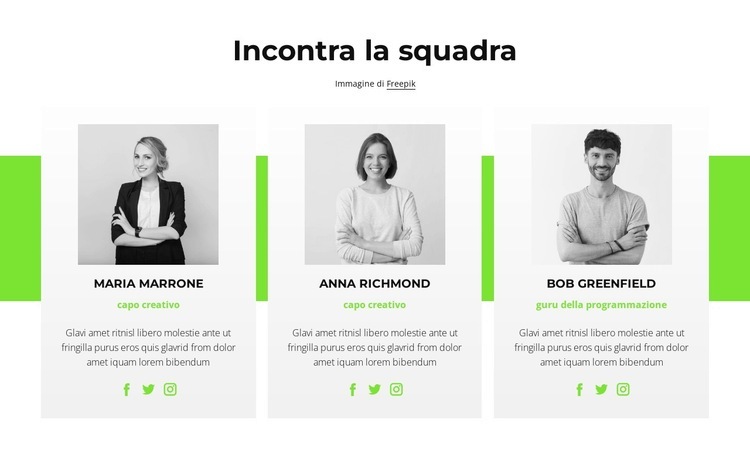 Consulenti in linea Mockup del sito web