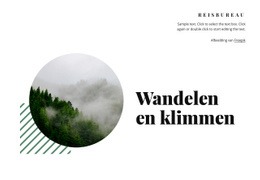 Wandelen En Klimmen - Aanpasbare Sjabloon