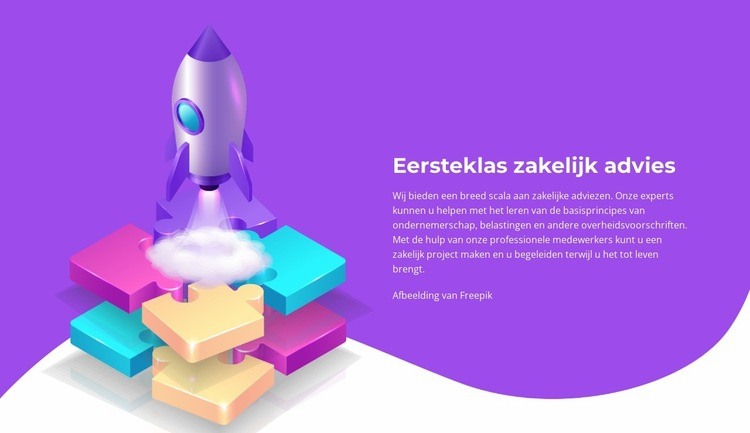 Een goed zakelijk idee Website ontwerp