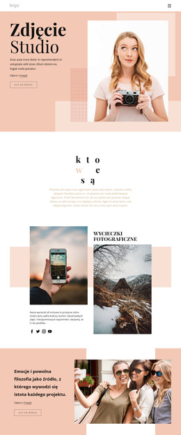 Kursy Fotograficzne - Szablon HTML I CSS