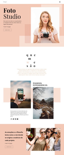 Cursos De Fotografia - Website Creation HTML