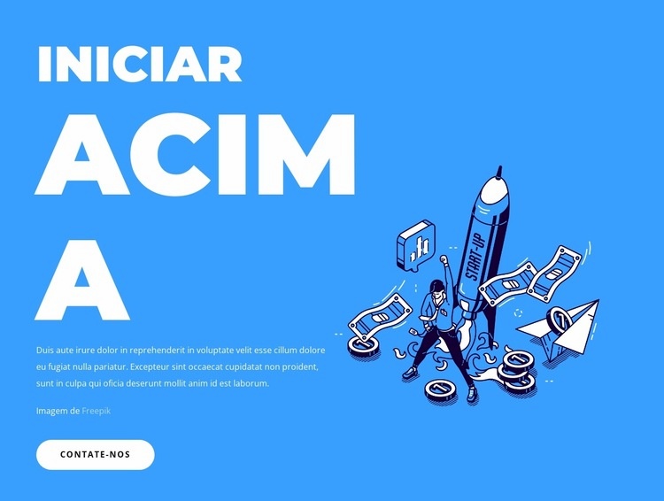 Negócios fáceis de começar Design do site