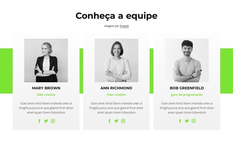 Consultores on-line Maquete do site