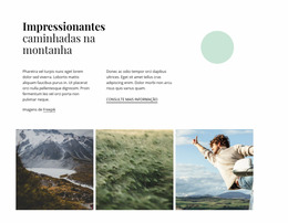 Impressionantes Caminhadas Na Montanha - Funcionalidade Do Modelo Joomla