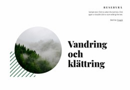 Bootstrap HTML För Vandring Och Klättring