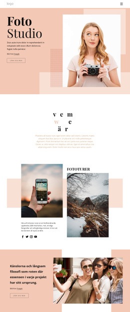Fotokurser - HTML- Och CSS-Mall