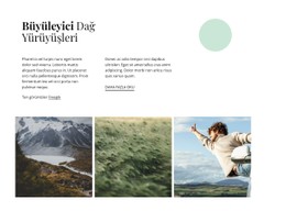 Çarpıcı Dağ Yürüyüşleri Için Sayfa HTML'Si