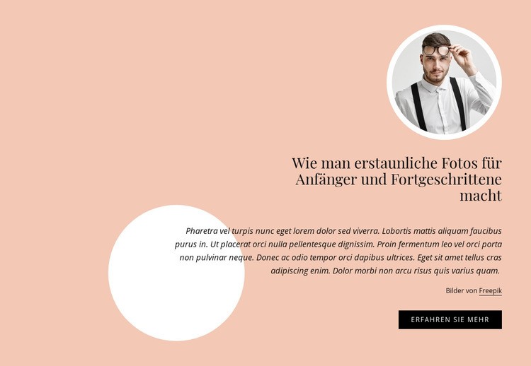 Erstaunliche Fotos für Anfänger und Fortgeschrittene HTML Website Builder