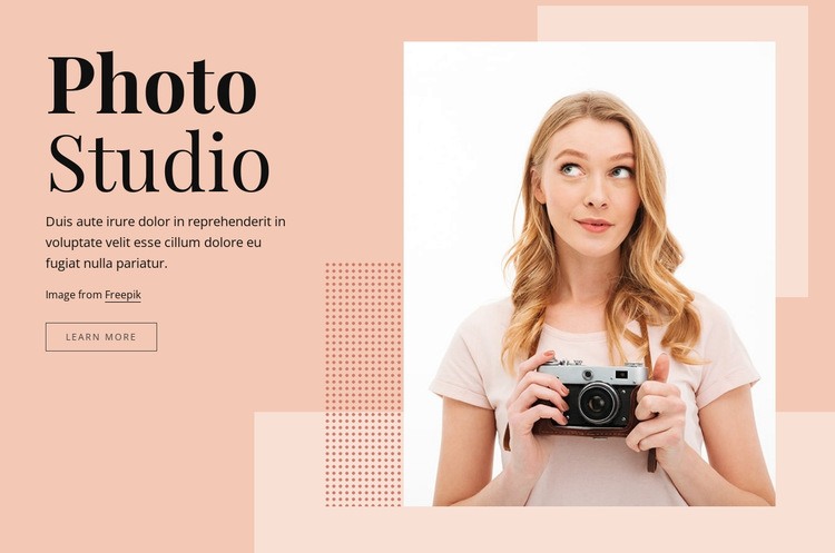Photography studio Homepage Design