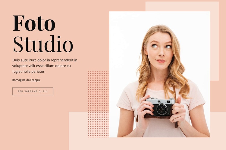 Studio fotografico Modelli di Website Builder