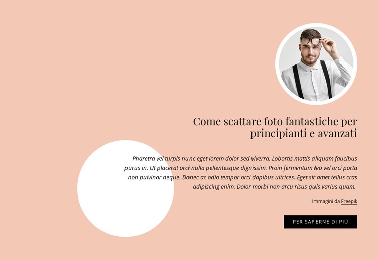 Foto fantastiche per principianti e avanzati Modelli di Website Builder