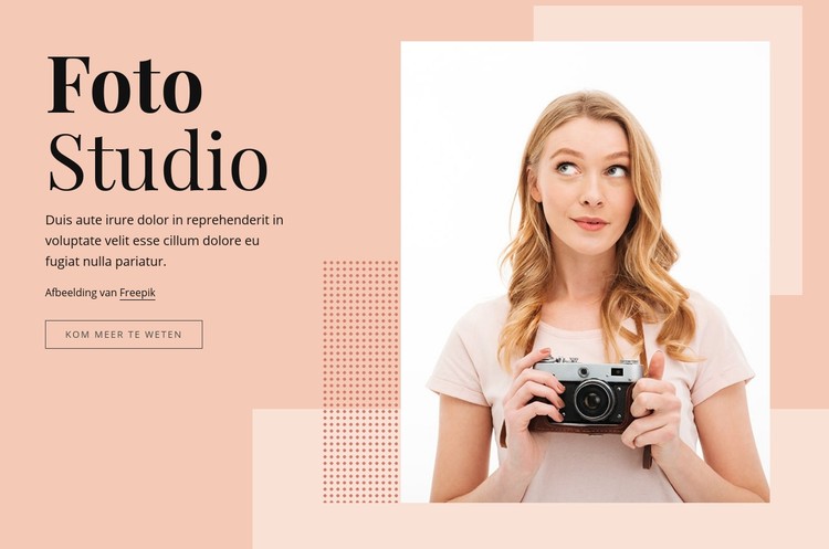 Fotografie studio CSS-sjabloon