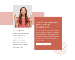 Concentreer Je Op Het Werk - E-Commercewebsite