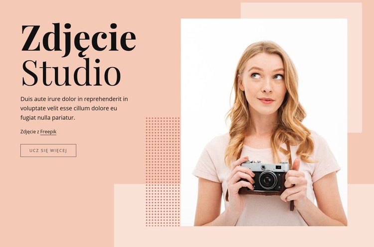 Studio fotograficzne Szablon CSS