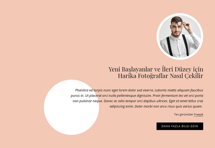 Yeni başlayanlar ve ileri düzeyler için harika fotoğraflar Açılış sayfası