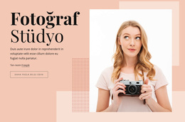 Fotoğraf Stüdyosu Için Çarpıcı WordPress Teması