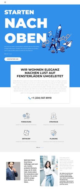 Ein Frischer Look HTML-CSS-Websitevorlage