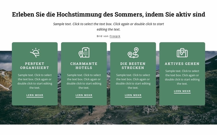 Ihr Urlaub ist in guten Händen HTML5-Vorlage