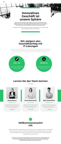 Ein Frischer Blick Auf Das Geschäft - Responsive Website-Vorlagen