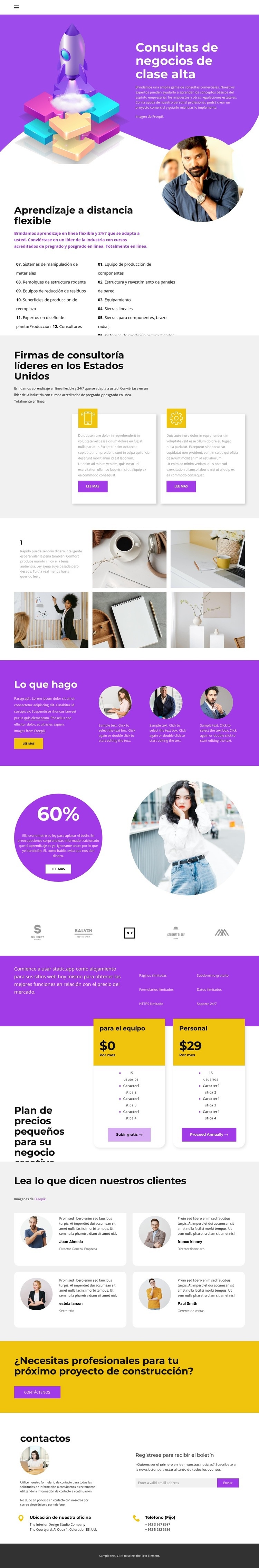 Una nueva mirada al marketing Creador de sitios web HTML