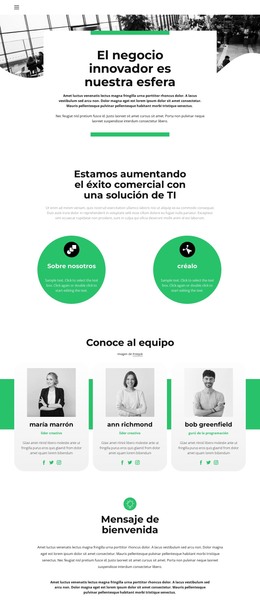 Una Nueva Mirada A Los Negocios: Plantilla De Sitio Web HTML