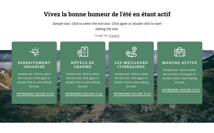 Vos vacances sont entre de bonnes mains Modèle HTML