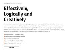 Text And List - Responsive Website