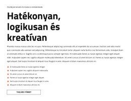 Szöveg És Lista – Reszponzív Webhely