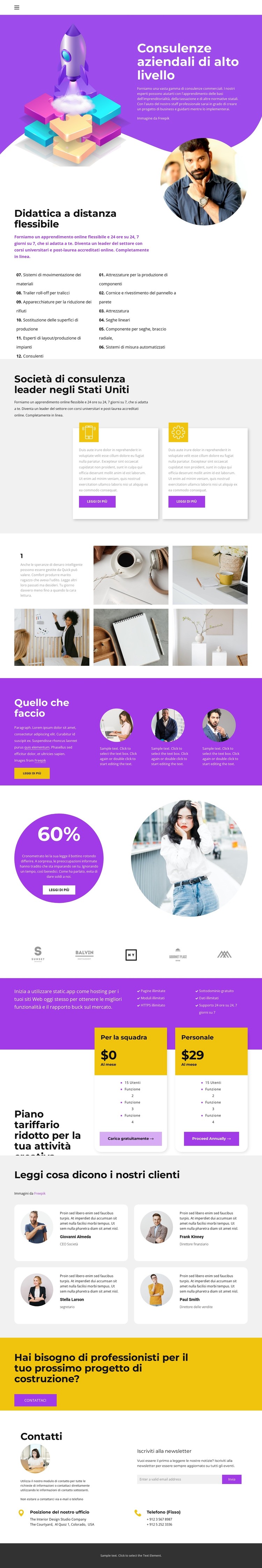 Un nuovo sguardo al marketing Modello HTML