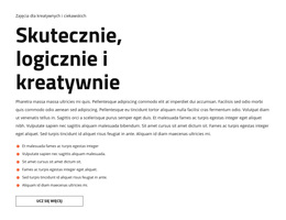 Tekst I Lista - Niestandardowy Motyw WordPress