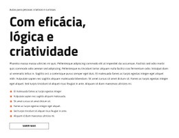 Melhor Design De Página De Destino Para Texto E Lista