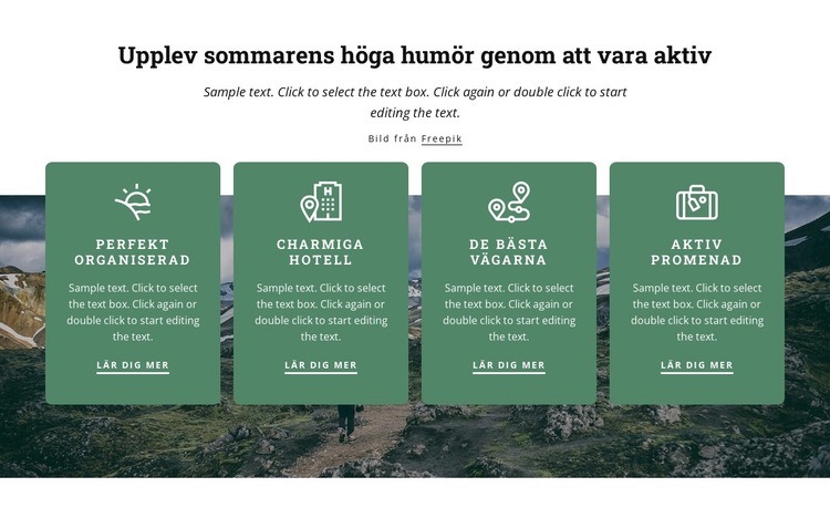 Din semester är i goda händer CSS -mall